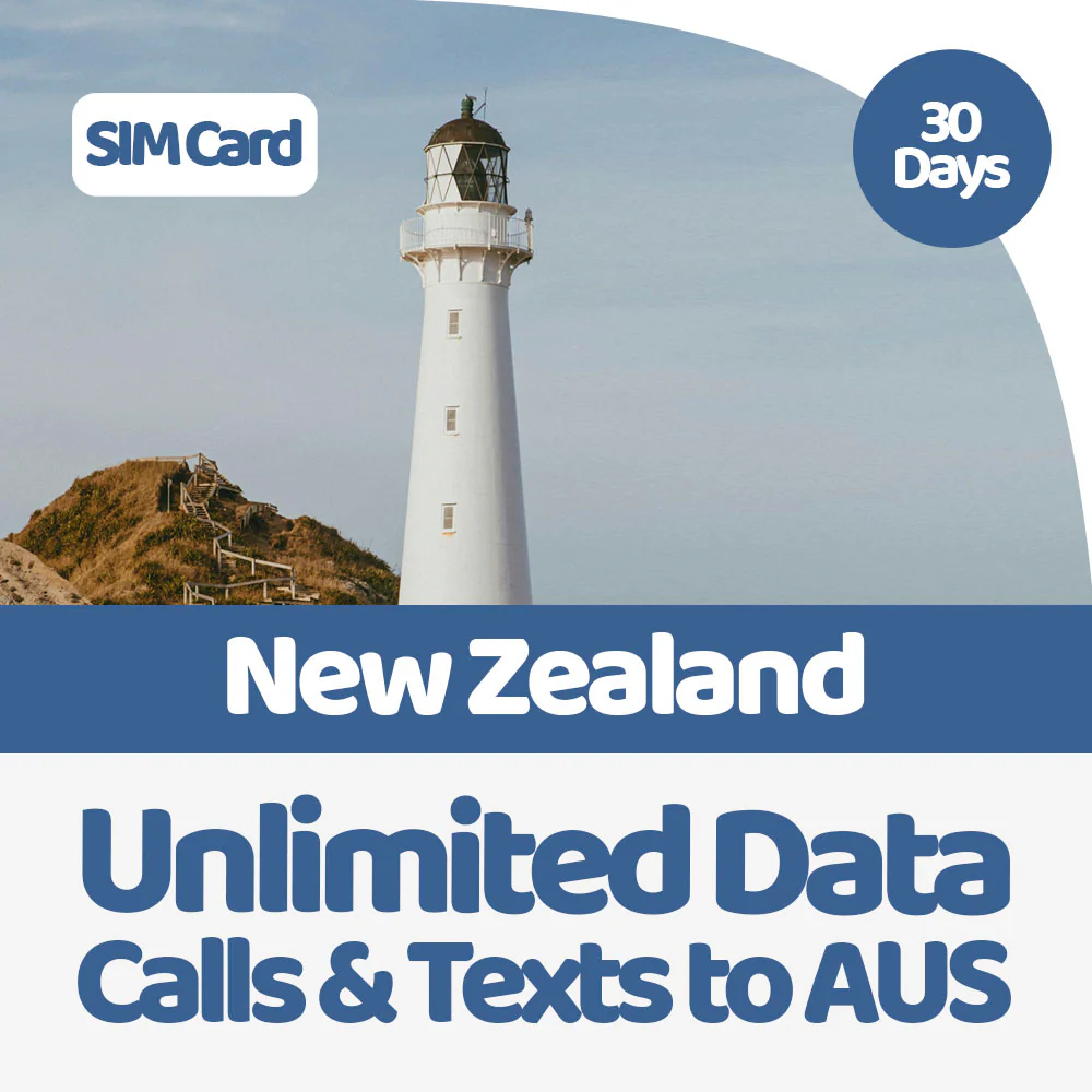 New Zealand Travel SIM Card | 30 Day | Unlimited Data