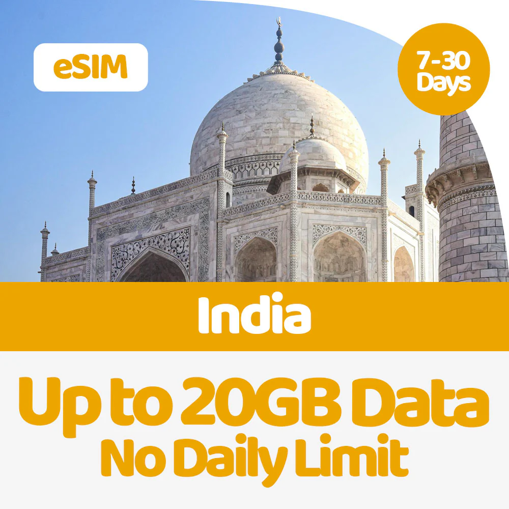 India eSIM | 5GB-50GB